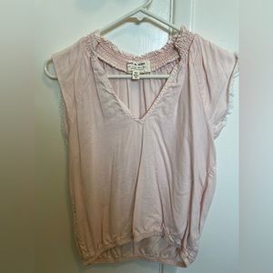 Cloth and stone pink crop top